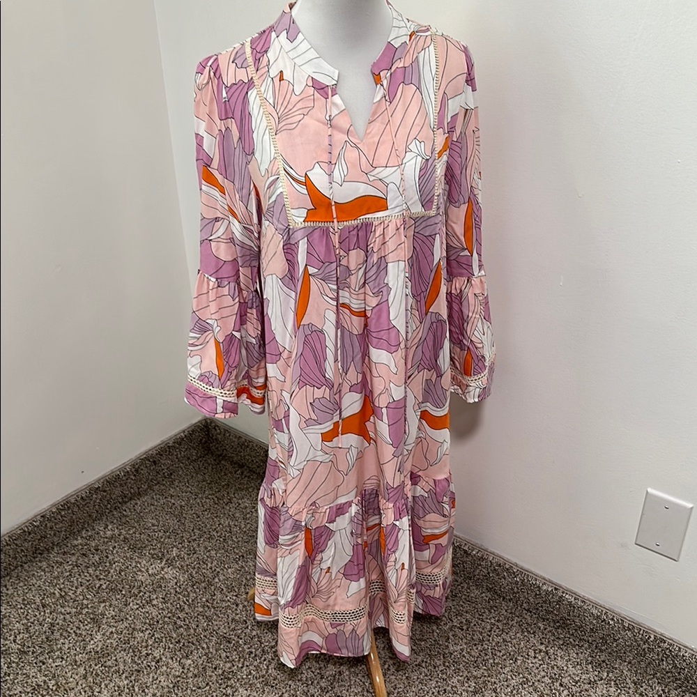 🌴 NWT Sweet Salt Bell Sleeve Ruffle Skirt Hope Dress